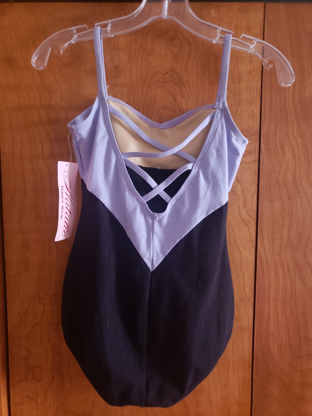 Natalie Dancewear Lilac and Black Strappy Leotard